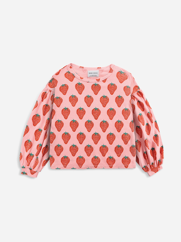 Strawberry Allover Top