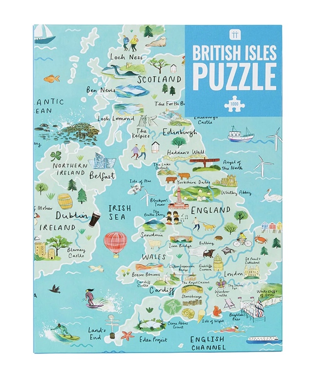 British Isles Puzzle - 1000 pieces