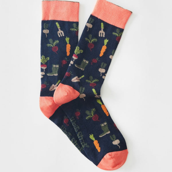 Allotment Sock - Navy Multi