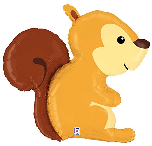 Foil Squirrel Woodland Critters Balloon 36"