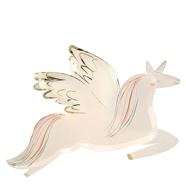 Meri Meri Winged Unicorn Plates