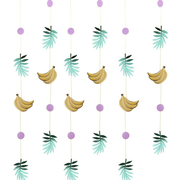 Gingerray Gold Foiled Banana And Leaf Party Backdrop