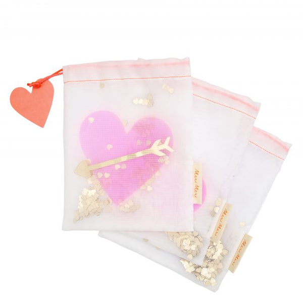 Meri Meri Heart Shaker Medium Gift Bags
