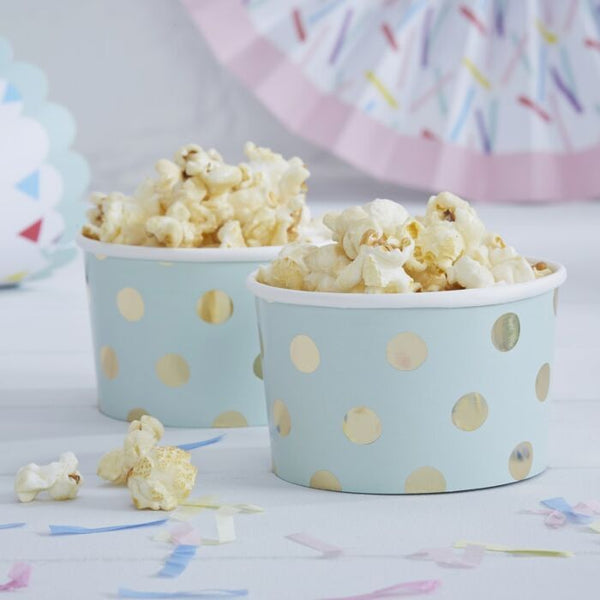 Gingerray Gold Foiled Polka Dot Treat Tubs - Pick And Mix