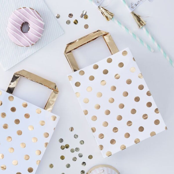 Gingerray Gold Foiled Polka Dot Party Bags
