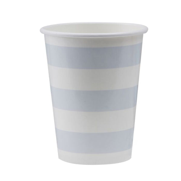 Gingerray Baby Blue Stripe Paper Cups - Pastel Perfection