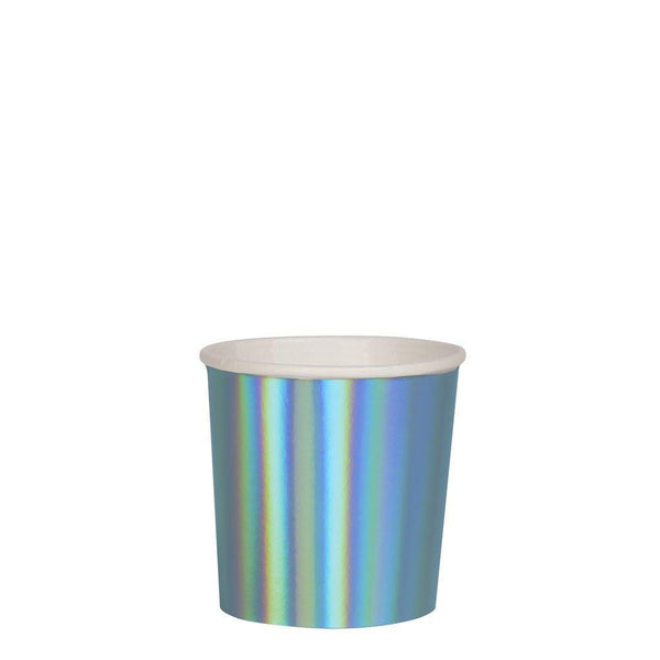 Meri Meri Holographic Blue Tumbler Cups