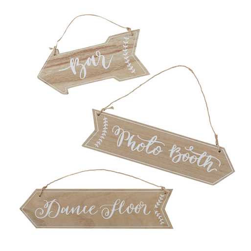 Ginger Ray Wooden Arrow Signs - Boho