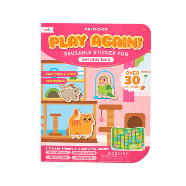 Ooly Play Again Mini On-The-Go Activity Kit - Pet Play Land