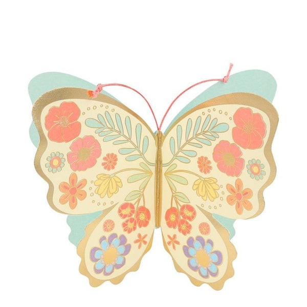 Meri Meri Floral Butterfly Stand-Up Card