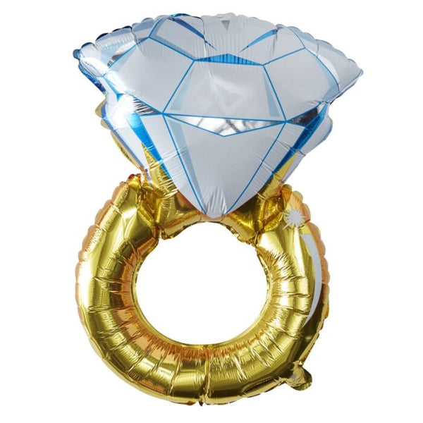 Ginger Ray Foil Engagement Ring Balloon