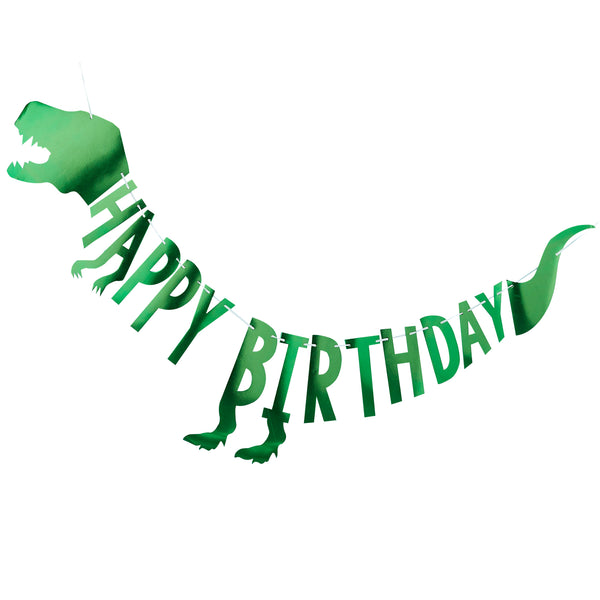 Ginger Ray Happy Birthday Party Dinosaur Bunting