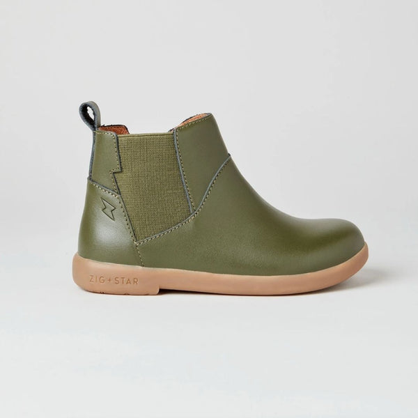 Rockit Khaki Leather Boot