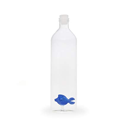 Balvi Bottiglia 1.2 Lt Vetro Borosilliaco Blue Fish 24619