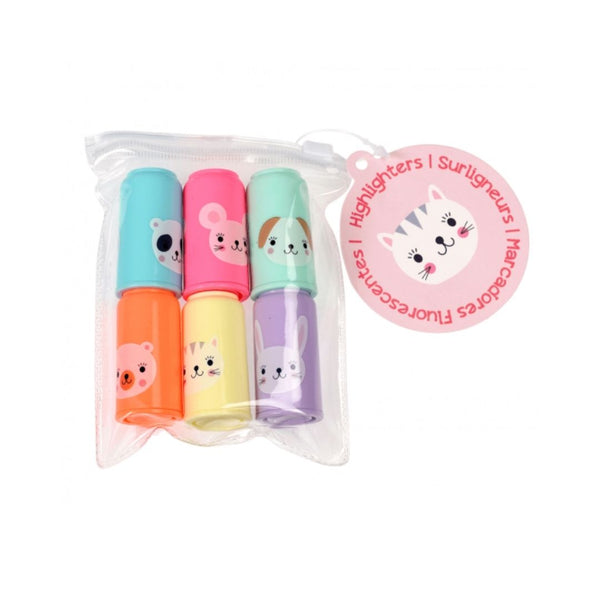 Mini Animal Highlighters (Pack of 6)