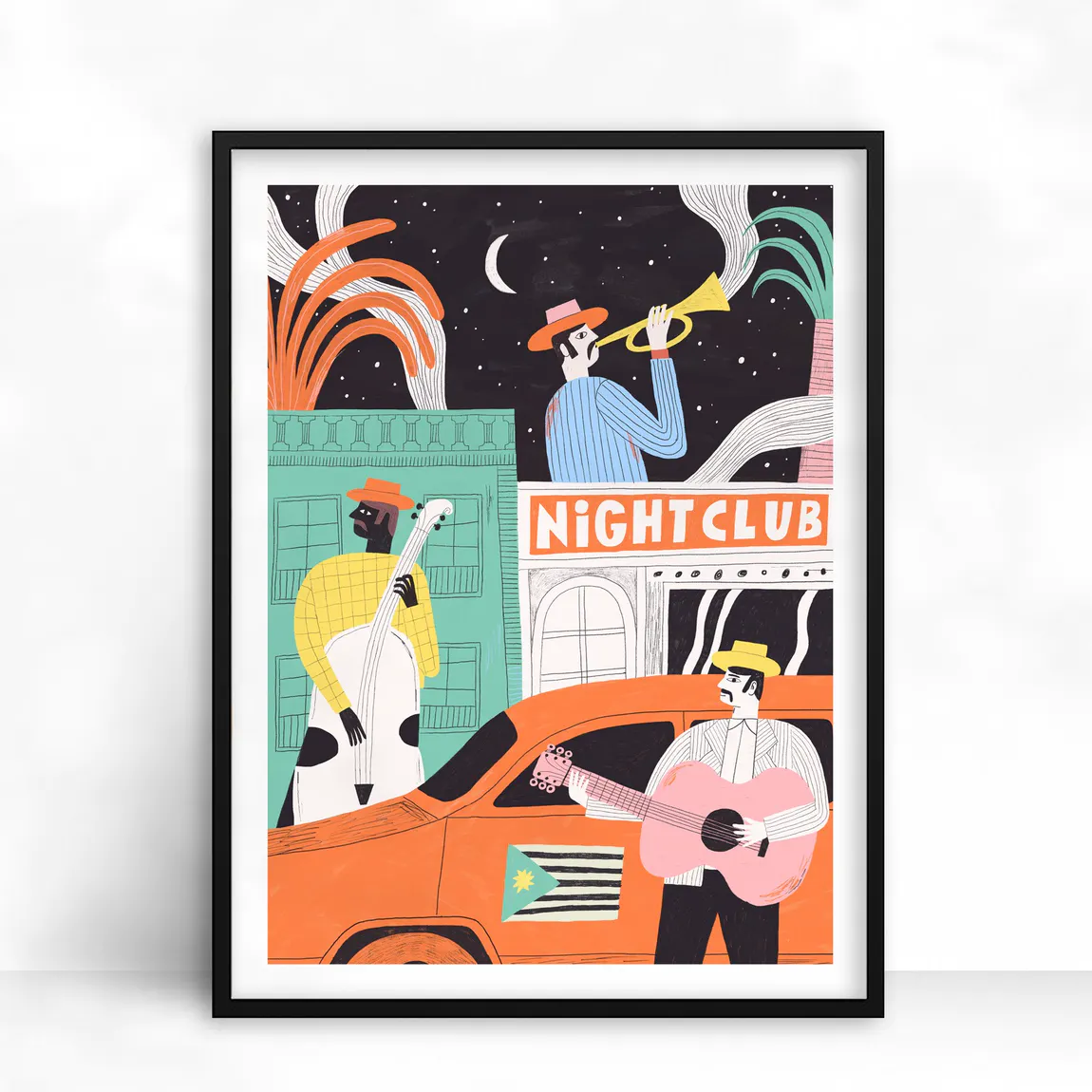 DANS LES DENTS Cuba Night Club Print 30 x 40 cm 