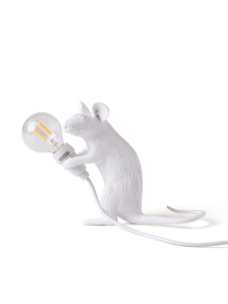 Seletti Lampada In Resina Mouse Lamp-Mac Cm 5x15 H 12.5 Seduto USB