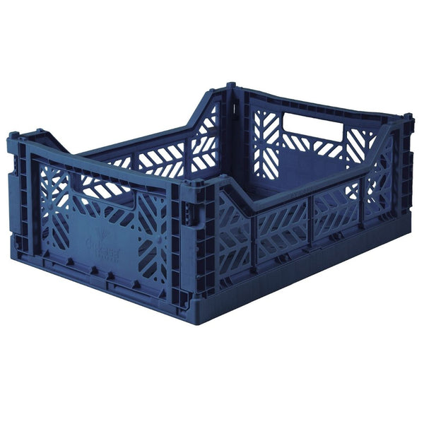 - Medium Folding Storage Crate: Navy