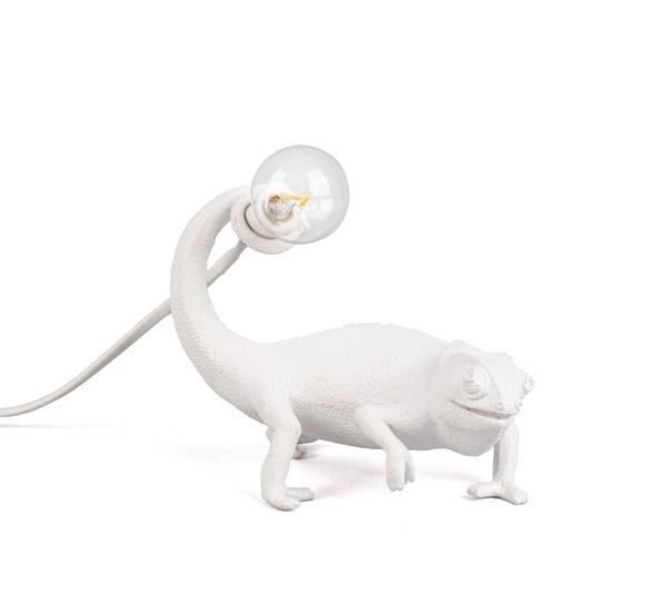 Seletti Lampada In Resina Chameleon Lamp Cm 17x9 H14 White USB Art 15090