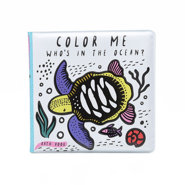 Wee Gallery Colour Me Bath Book: Who’s In The Ocean?