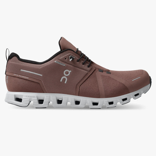 ON Running Cloud 5 Waterproof Trainers - Cocoa/Frost