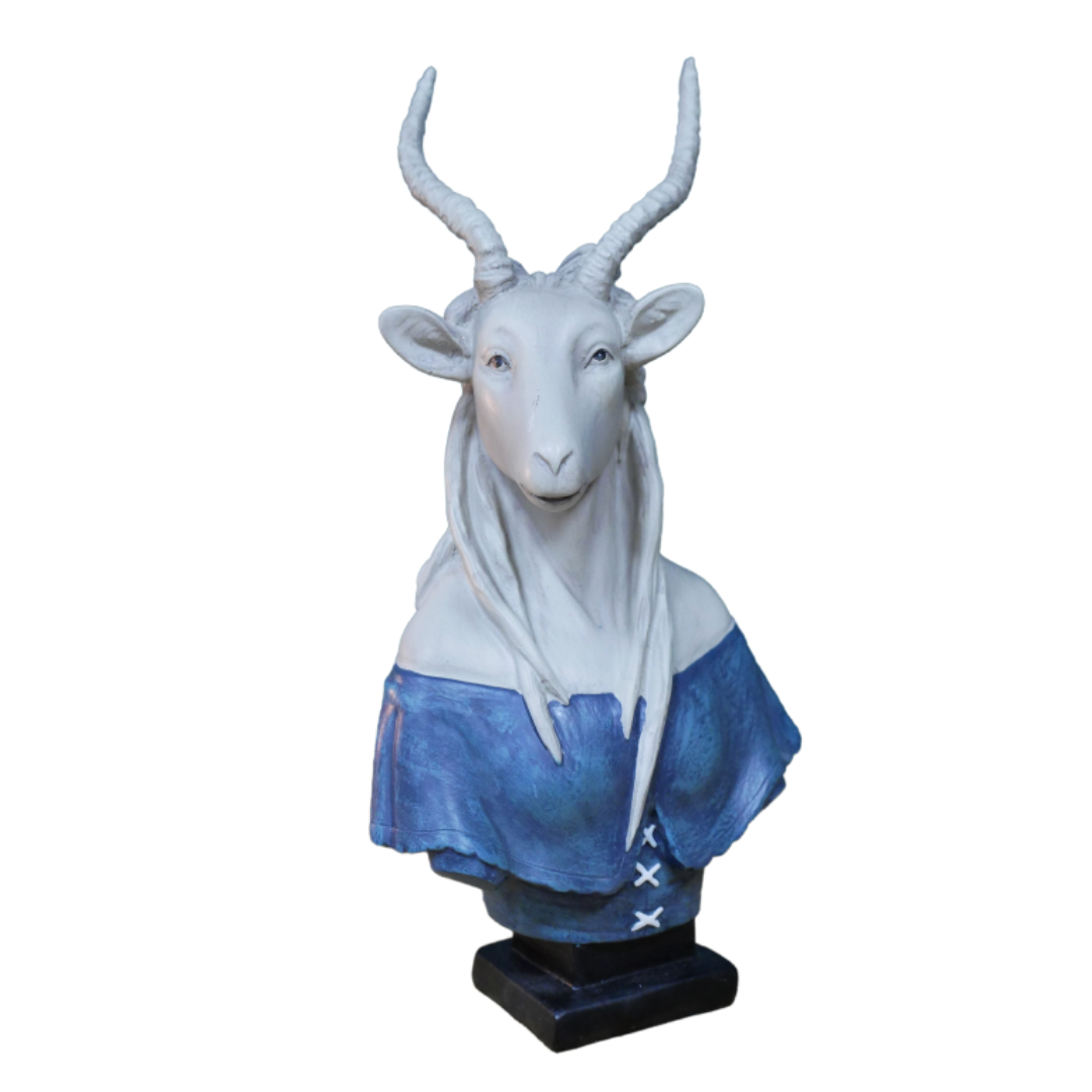 &Quirky Mystic Antelope Figure Bust