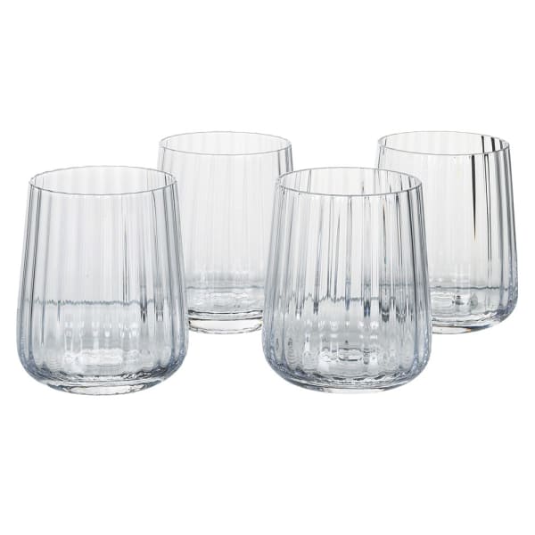 MarramTrading.com Set of 4 Ribbed Tumblers
