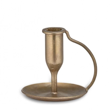 Nkuku Ada Candlestick - Antique Brass