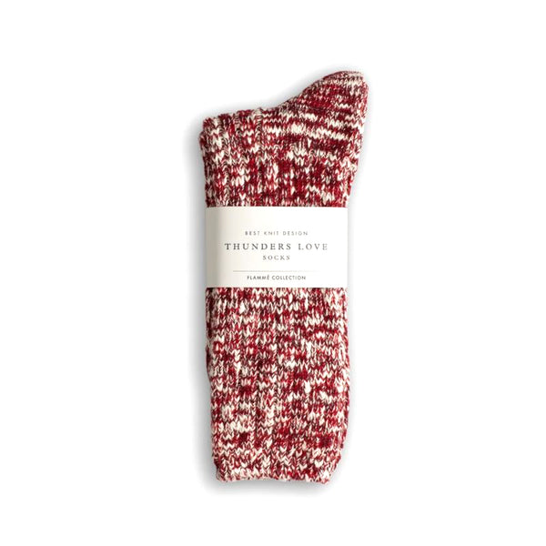 Flammé Melange Burgundy Socks