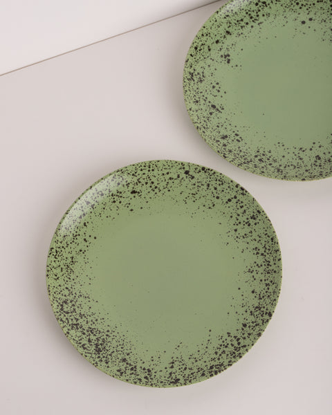 HK Living 70s Ceramics Dinner Plates Kiwi
