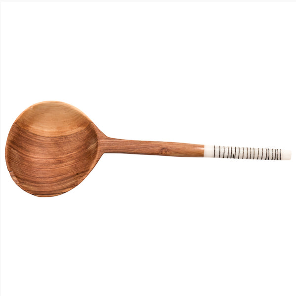 Olive Wood Striped Spoon