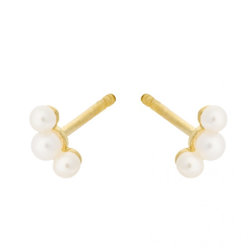 Ocean Pearl Earsticks Gold