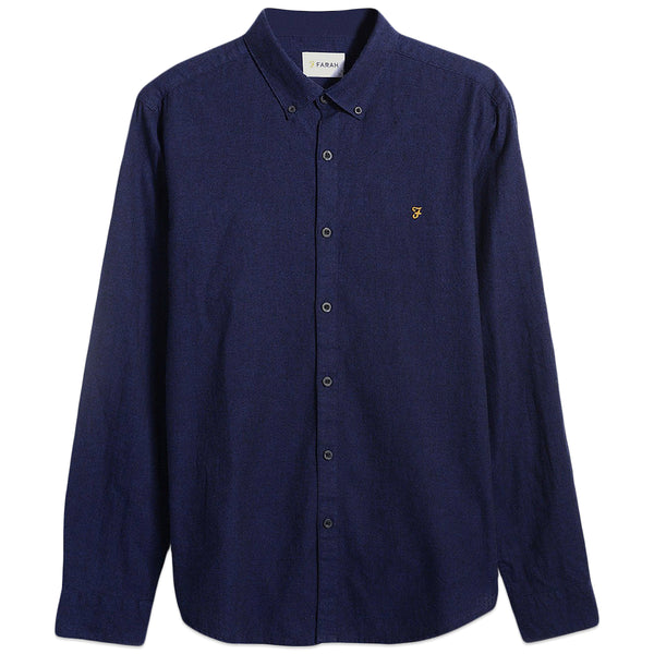 Farah Steen Brushed Cotton Shirt - True Blue