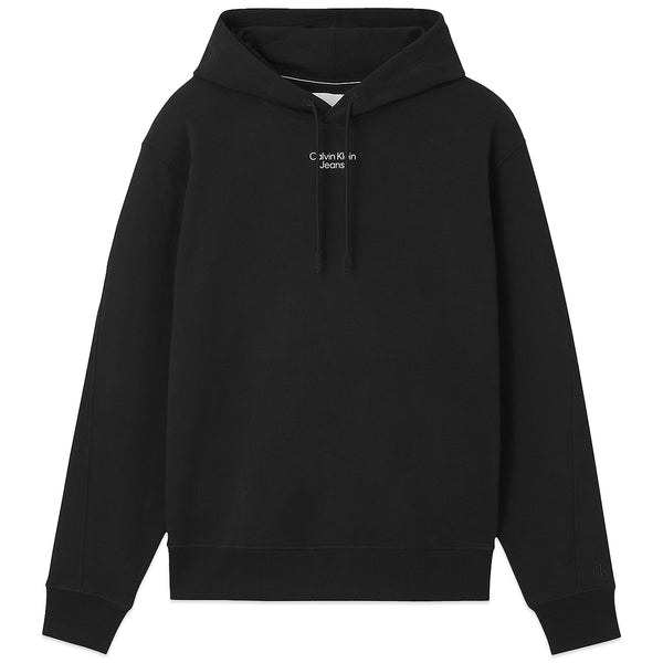 Calvin Klein Stacked Logo Hood - Black