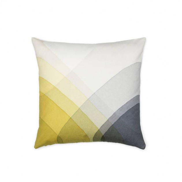 Vitra Yellow Herringbone Pillow
