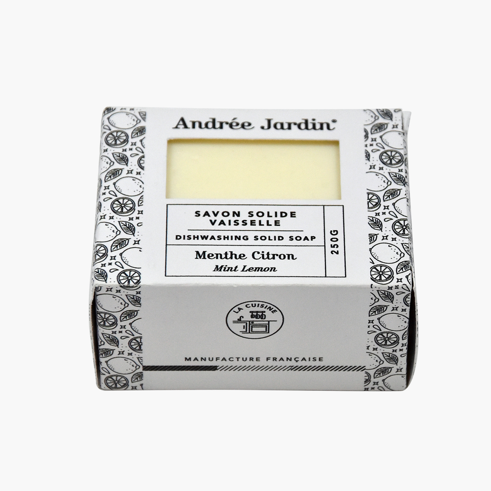 Andrée Jardin Solid Dishwashing Soap - Mint + Lemon 