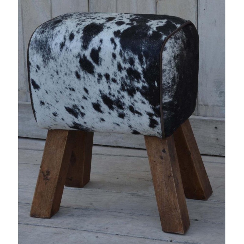 Collective Home Store Small Cowhide Pommel Horse Bench