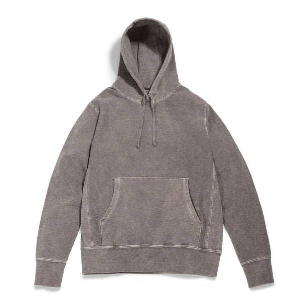 Heavyweight L/S Unisex Hood In Garment Dyed Mocha