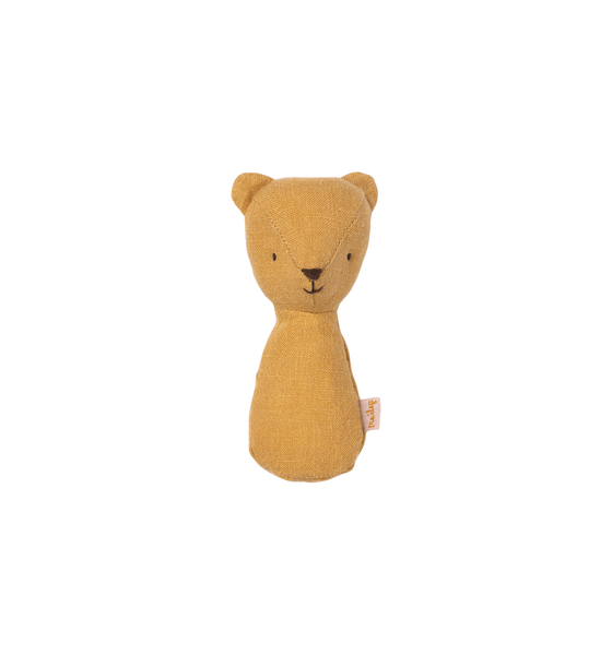 Yellow Teddy Lullaby Rattle