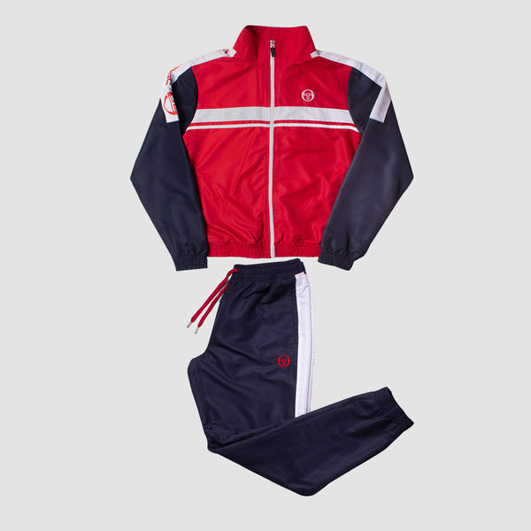 Trouva: Carlo Tracksuit - Red/Navy/White