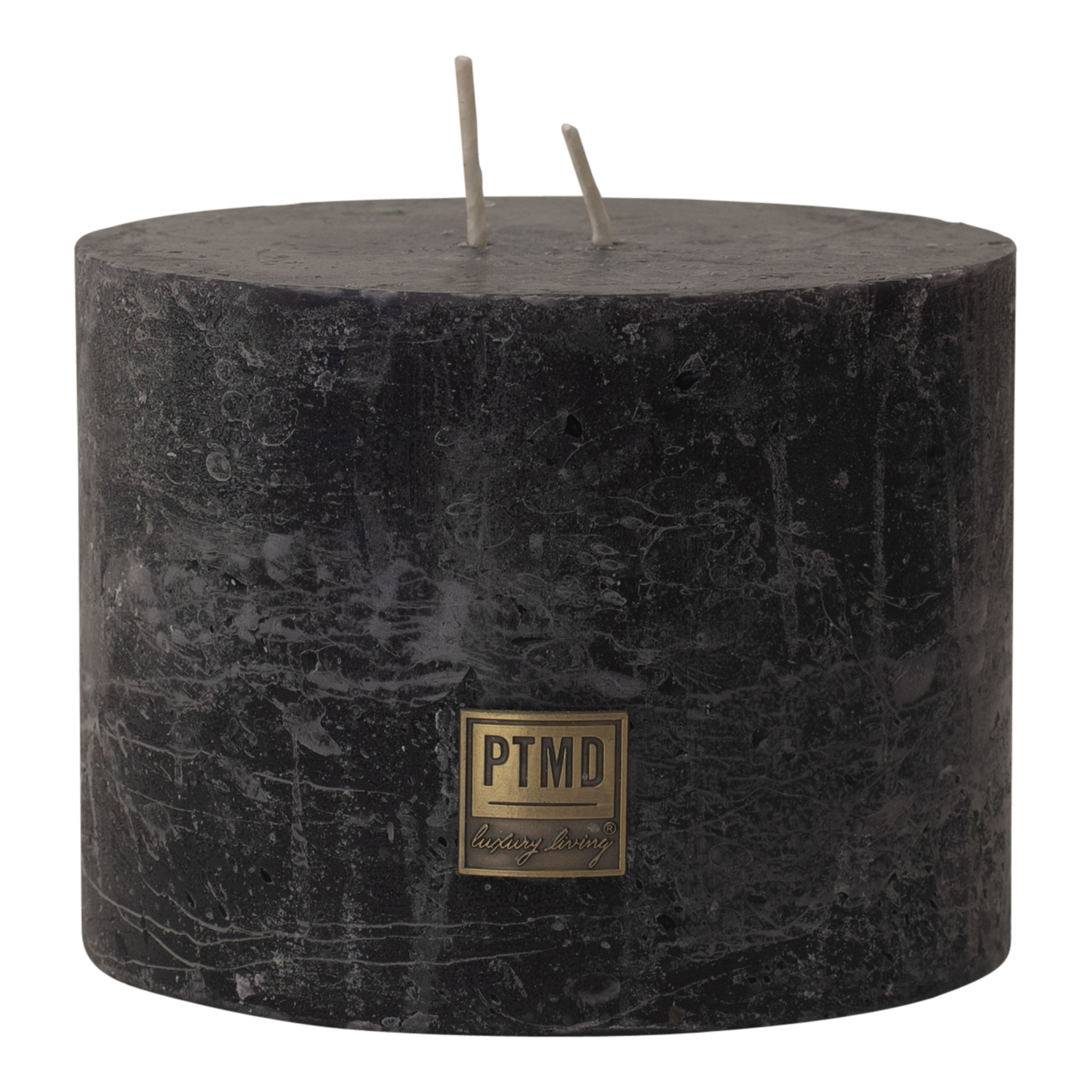 ptmd-9-x-12cm-charcoal-black-wax-rustic-block-candle