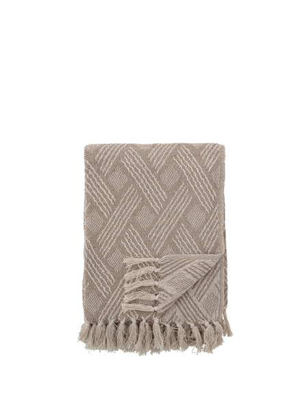 Bloomingville Ghina Recycled Cotton Nature Throw