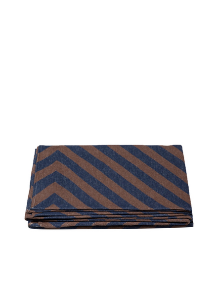 Luca Cotton Throw Graphic Navy