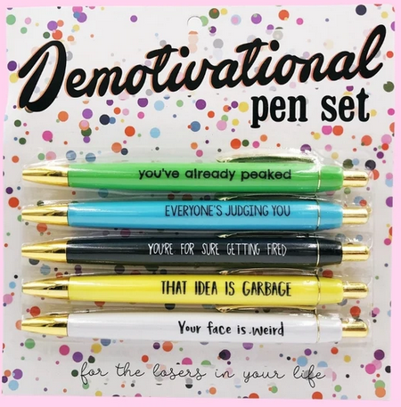 Demotivational Pen Set