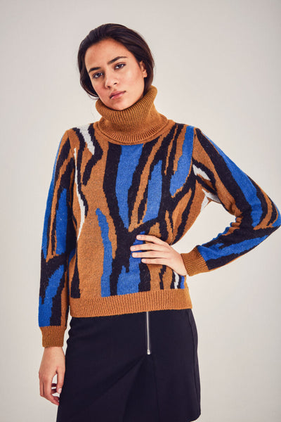 ICHI Mary Knitted Roll Neck
