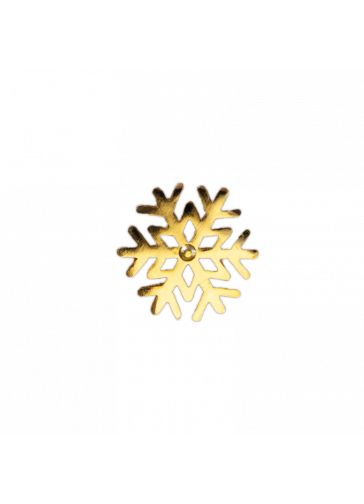 BOUTIQUE CARPE DIEM Gold Aluminum Snowflake Door Knob