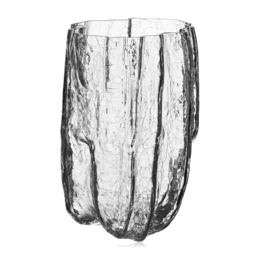 Kosta Boda  Crackle Vase Large Clear