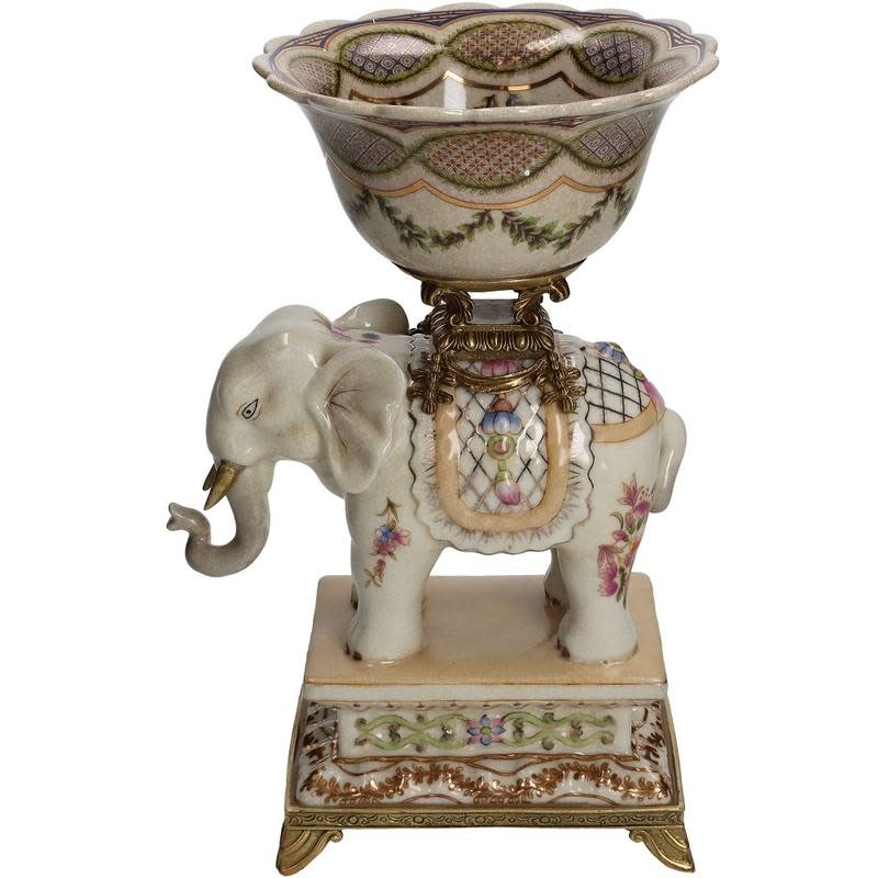 Come Bowl Elephant Multicolor 19x15-28cm