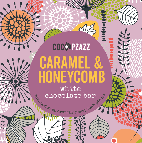 Caramel & Honeycomb White Chocolate Bar 80g