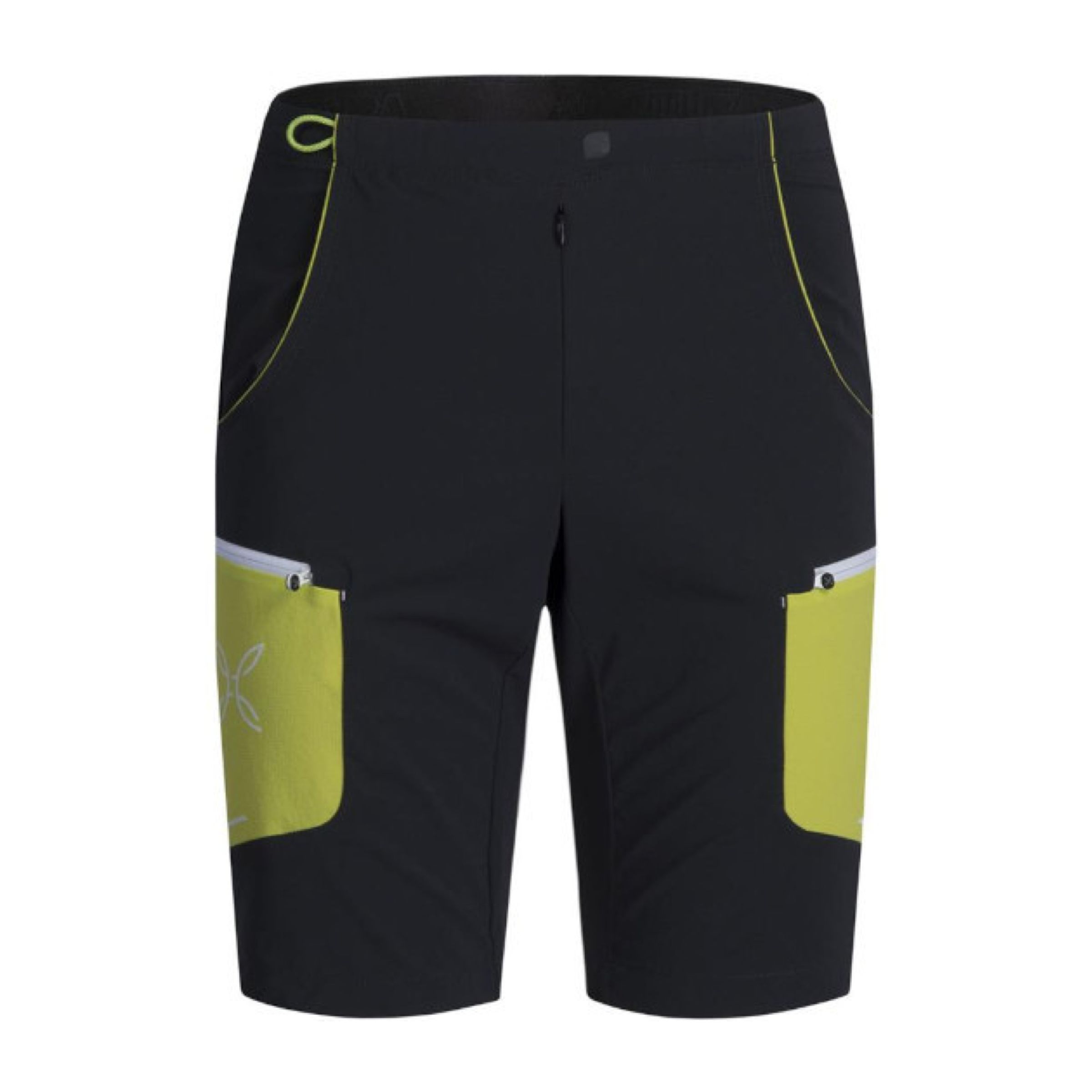 Brick men's shorts anthracide / green lime